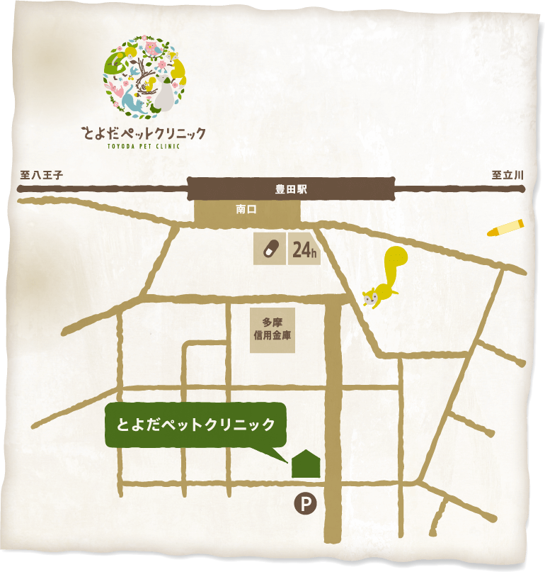 クリックで Google Map が表示されます。